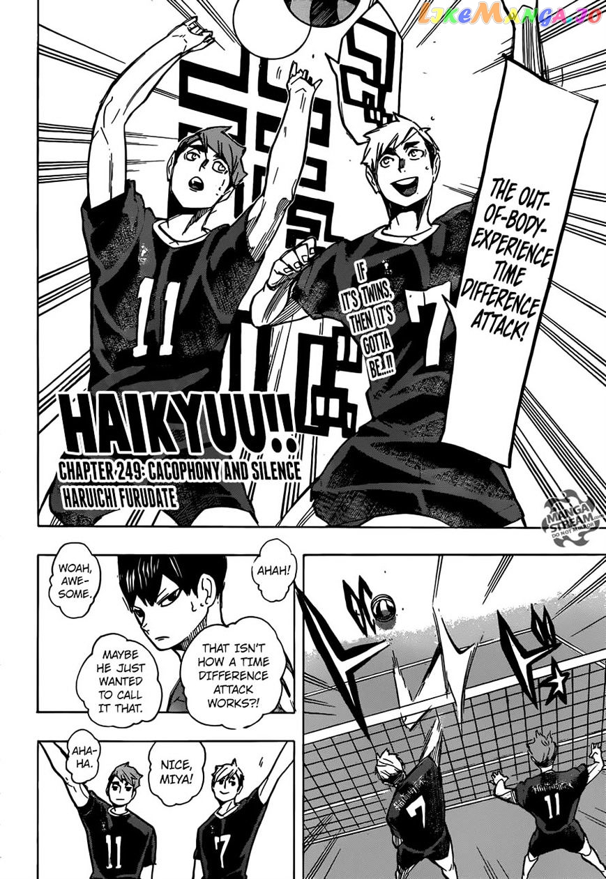 Haikyuu!!, Chapter 249 image 03